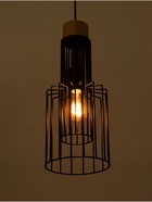 Светильник «Крит» 1×40 Вт Е27 черный/коричневый 16×16×40.5(140)см - фото 41381697