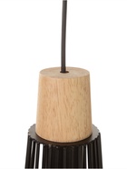 Светильник потолочный BayerLux «Крит», 1×40 Вт, Е27, черный/коричневый, 25×25×37(137)см - фото 35343079