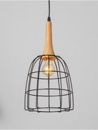 Светильник BayerLux «Чикаго», 1×40 Вт, Е27, черный/коричневый, 24.5×24.5×44(144) см - фото 38652142