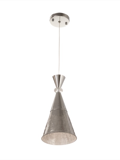 Светильник «Рианна» 1×40 Вт Е27 серебро 15×15×30+100 см