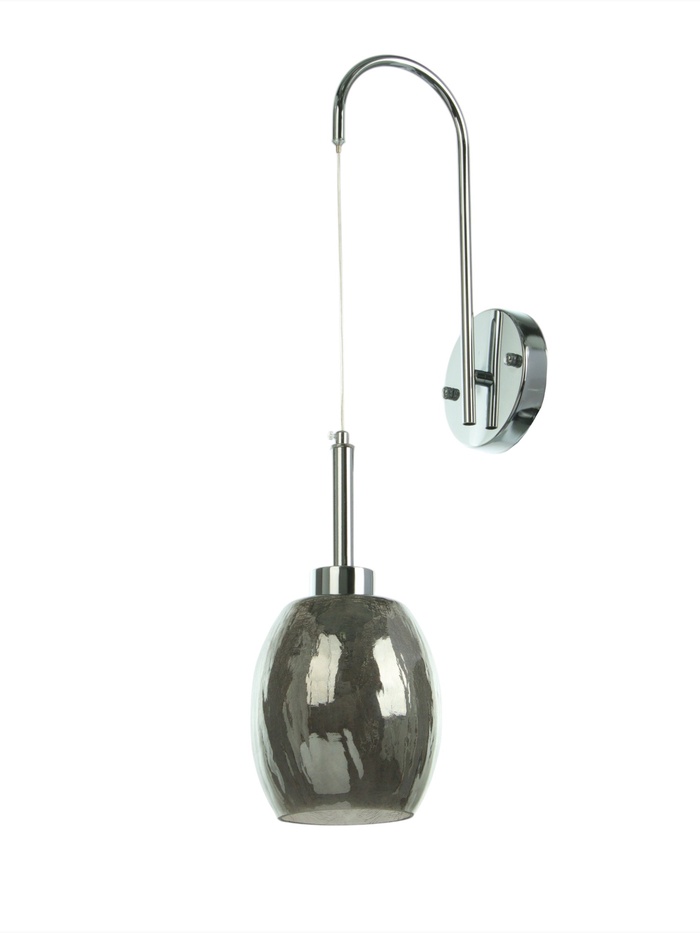 Бра «Кейти» 1×40 Вт Е27 серебро 23×14×47+80 см