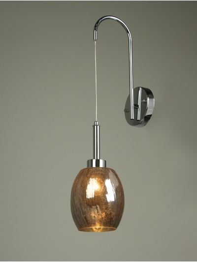 Бра «Кейти» 1×40 Вт Е27 серебро 23×14×47+80 см
