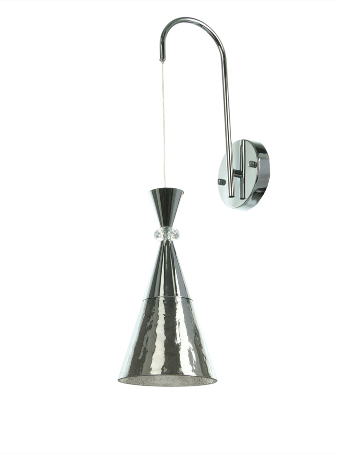 Бра «Рианна» 1×40 Вт Е27 серебро 23×15×49+80 см