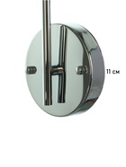 Бра «Рианна» 1×40 Вт Е27 серебро 23×15×49+80 см - фото 5020255