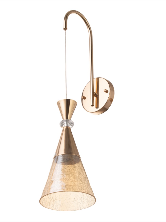 Бра «Рианна» 1×40 Вт Е27 золото 23×15×49+80 см