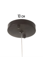 Светильник «Луна» 1×40 Вт Е27 черный 14.5×14.5×27+100 см - фото 41381791