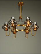 Люстра «Лука» 6×40 Вт Е27 золото 67×67×103 см - фото 41381811