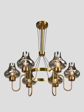 Люстра «Лука» 6×40 Вт Е27 золото 67×67×103 см