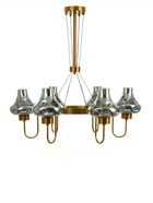 Люстра «Лука» 6×40 Вт Е27 золото 67×67×103 см - фото 41381813