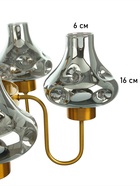 Люстра «Лука» 6×40 Вт Е27 золото 67×67×103 см - фото 41381814