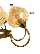 Люстра «Крофт» 6×40 Вт Е27 золото 65×65×112 см - фото 41381825