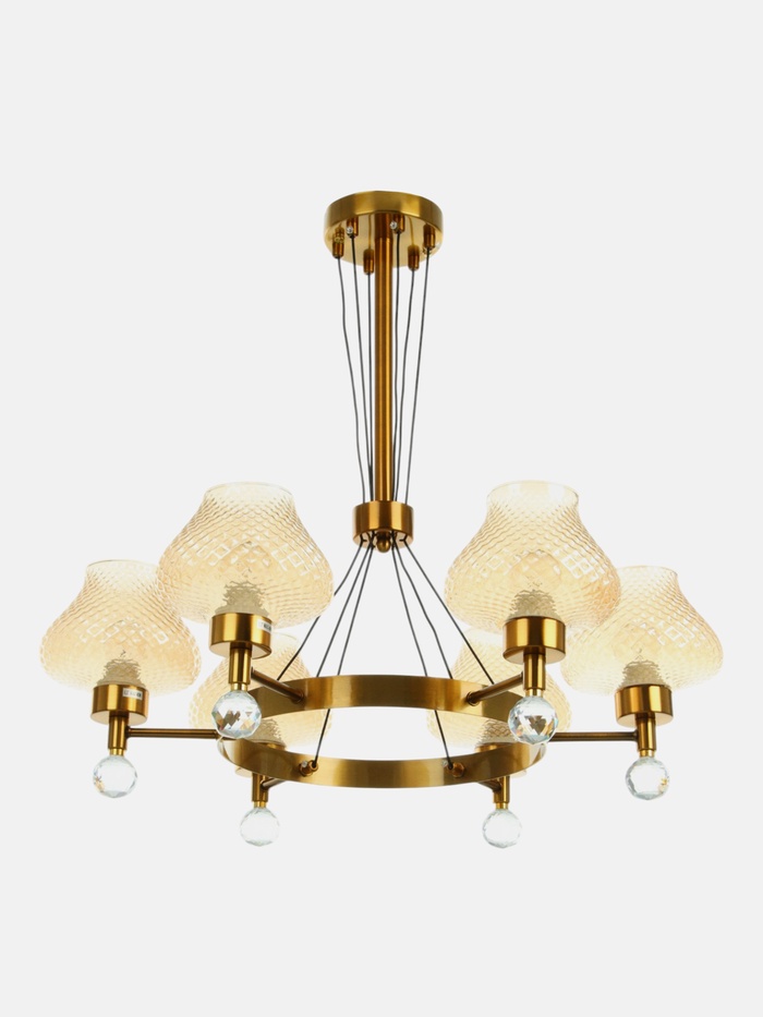 Люстра «Уэтстон» 6×40 Вт Е27 золото 60×60×93 см