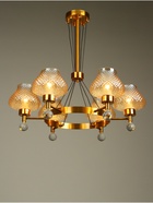 Люстра «Уэтстон» 6×40 Вт Е27 золото 60×60×93 см - фото 41381831