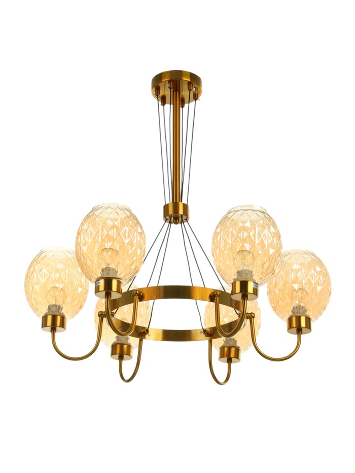 Люстра «Десфорд» 6×40 Вт Е27 золото 63×63×96 см