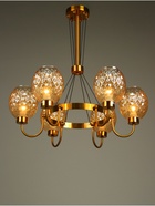 Люстра «Десфорд» 6×40 Вт Е27 золото 63×63×96 см - фото 41381841