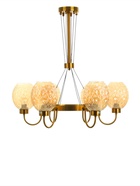 Люстра «Десфорд» 6×40 Вт Е27 золото 63×63×96 см - фото 41381843