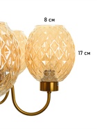 Люстра «Десфорд» 6×40 Вт Е27 золото 63×63×96 см - фото 41381844