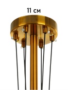 Люстра «Десфорд» 6×40 Вт Е27 золото 63×63×96 см - фото 41381846