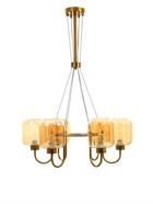 Люстра «Лестер» 6×40 Вт Е27 золото 55×55×95 см - фото 41381852