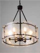 Люстра «Цех» 6×40 Вт Е14 черный 50×50×62+150 см - фото 5020462