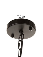 Люстра «Цех» 6×40 Вт Е14 черный 50×50×62+150 см - фото 5020464