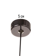 Светильник потолочный BayerLux «Лёд», 5 Вт, черный, 4×4×28+200 см - фото 35343085