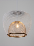 Светильник потолочный BayerLux Margarethe, 1×40 Вт, Е27, белый/золото, 35×35×36 см - фото 35481783