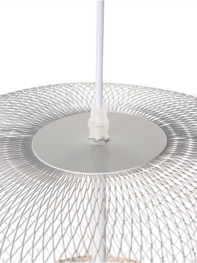 Светильник потолочный BayerLux Margarethe, 1×40 Вт, Е27, белый/золото, 35×35×36 см