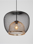 Светильник потолочный BayerLux Margarethe, 1×40 Вт, Е27, черный/золото, 35×35×36 см - фото 35481792