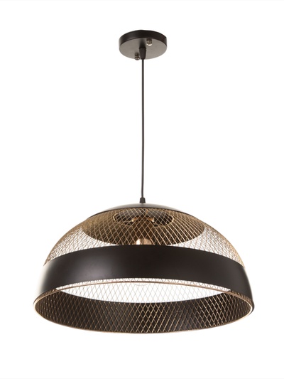 Светильник потолочный BayerLux Marie, 1×40 Вт, Е27, черный/золото, 38.5×38.5×20 см