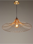 Светильник потолочный BayerLux Mila, 1×40 Вт, Е27, золото, 50×50×13 см - Фото 2
