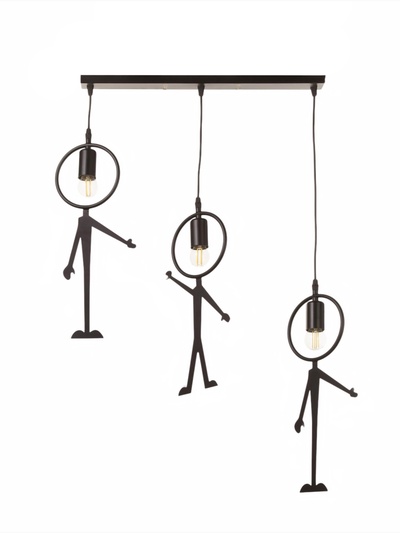 Светильник Posatore 3×40 Вт Е27 черный 52×20×10 см