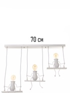 Светильник Altalena 3×40 Вт Е27 белый 42×24×12 см - фото 41382148