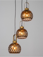 Светильник потолочный BayerLux Paula, 3×40 Вт, Е27, медь, 41×41×25 см - Фото 3