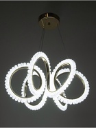 Люстра потолочный BayerLux Stefanie, 70 Вт, LEd, 4000-6000К, золото, 48×48×25 см 10547102 - фото 14447129