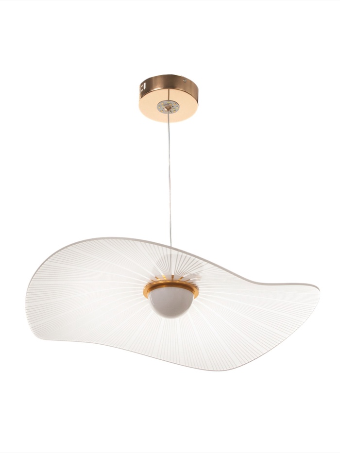 Люстра потолочный BayerLux Tamara, 12 Вт, LEd, 4000-6000К, золото, 48×48×11 см - Фото 1