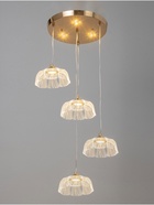 Люстра потолочный BayerLux Tanja, 28 Вт, LEd, 4000-6000К, золото, 63×41×42 см 10547107