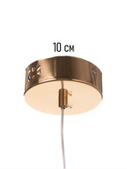 Люстра потолочная BayerLux Tanja, 6 Вт, LED, 4000-6000К, золото, 16×16×10 см - Фото 7