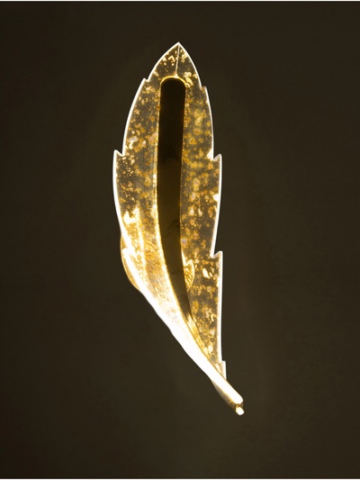Бра настенное BayerLux Ursula, 14 Вт, LEd, 4000-6000К, золото, 35×13×13 см