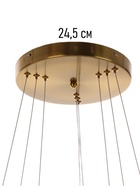 Люстра потолочная BayerLux Zelda, 98 Вт, LED, 4000-6000К, серебро, 30+50+70×100 см 10547116 Люстра потолочная BayerLux Zelda, 98 Вт, LED, 4000-6000К, серебро, 30+50+70×100 см 10547116