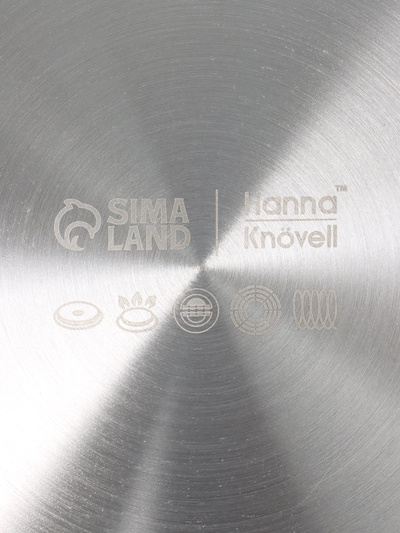 Сковорода 3Ply Hanna Knövell, d=22 см, h=5 см, толщина 2.2 мм, индукция, антипригарное покрытие, нержавеющая сталь