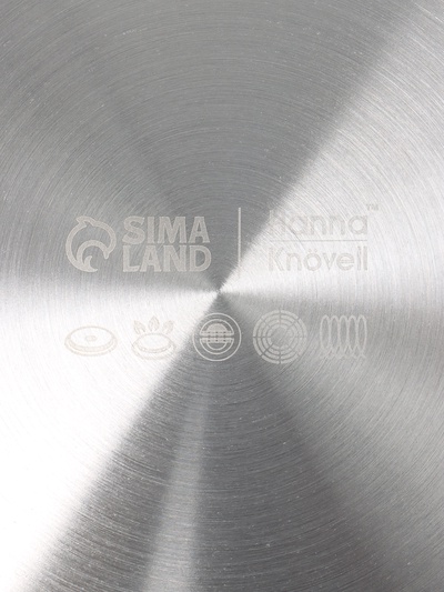 Сковорода 3Ply Hanna Knövell, d=30 см, h=5.5 см, толщина 2.2 мм, индукция, антипригарное покрытие, нержавеющая сталь