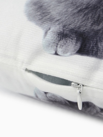 Подушка «Этель» Playful cat, 40×33 см, 100% п/э, велюр