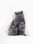 Подушка декоративная «Этель» Cat family, 40×33 см, велюр - Фото 2