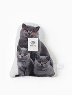 Подушка декоративная «Этель» Cat family, 40×33 см, велюр - Фото 5