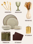 Тарелка с бортиком Magistro Mediterana, d=25.5 см, фарфор, бежевая 10776322 - фото 319834084