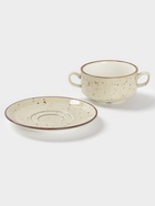 Бульонница с блюдцем Magistro Mediterana, 270 мл, фарфор, бежевая - Фото 5