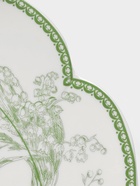 Тарелка обеденная WY Bloomware. d=27 см, фарфор, белая, зелёная - Фото 3