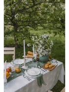 Тарелка десертная WY Bloomware. d=20 см, фарфор, белая, зелёная - Фото 9