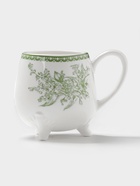 Чайная пара WY Bloomware, 2 предмета; чашка 220 мл, блюдце 15 см, фарфор, белая, зелёная - Фото 4